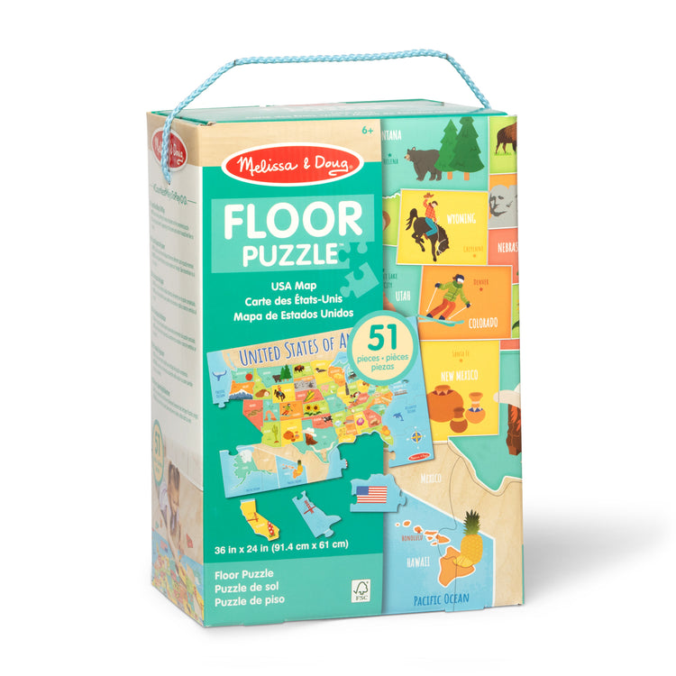 Map Floor Puzzle - 51 Pieces